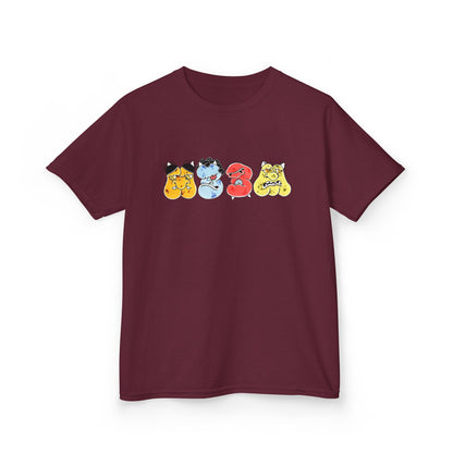 Kids T‑Shirt — Cute Colorful Cartoon Bears Graphic Tee