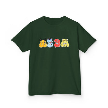 Kids T‑Shirt — Cute Colorful Cartoon Bears Graphic Tee