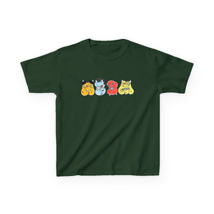 Kids T‑Shirt — Cute Colorful Cartoon Bears Graphic Tee